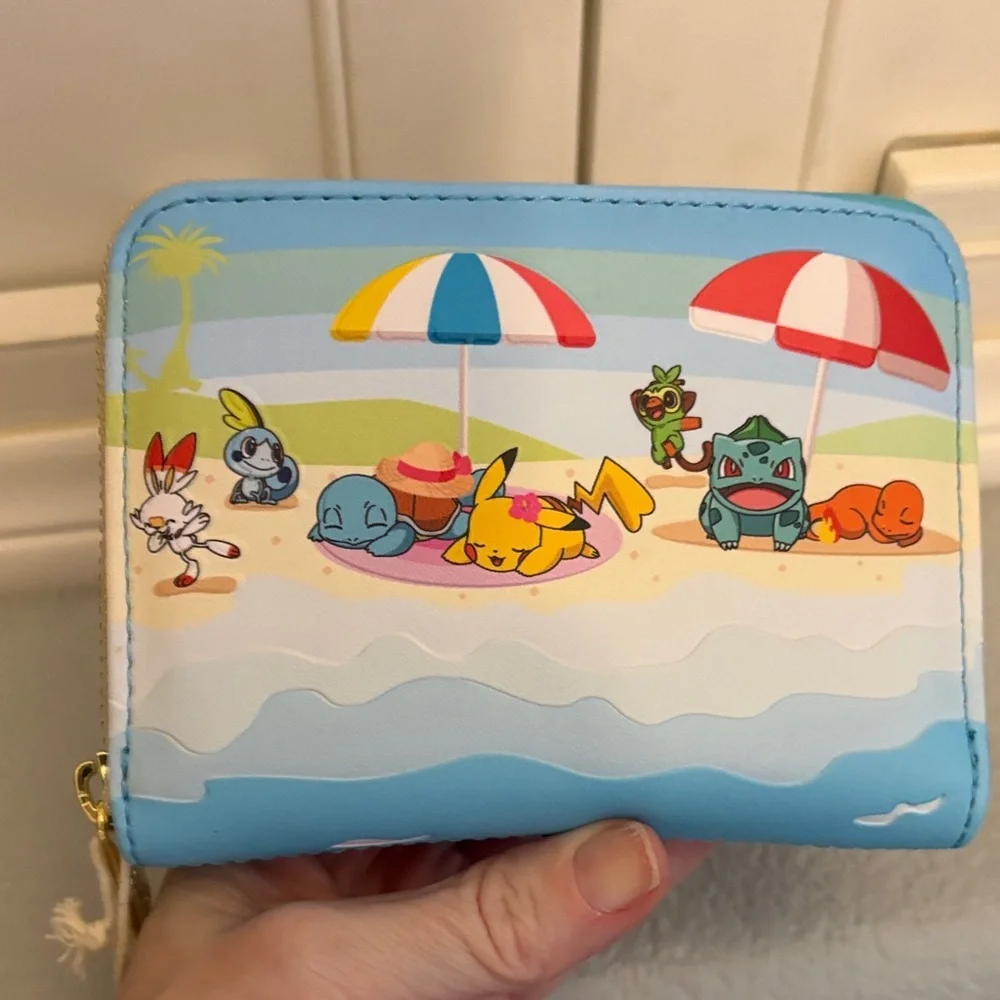 Loungefly Pokémon Beach Adventure Kids Backpack - Blue and White & Wallet - Picture 14 of 16